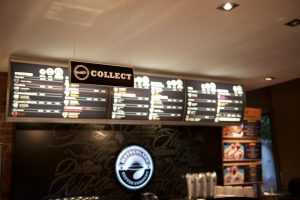 magnificent illuminated restaurant menu board sign