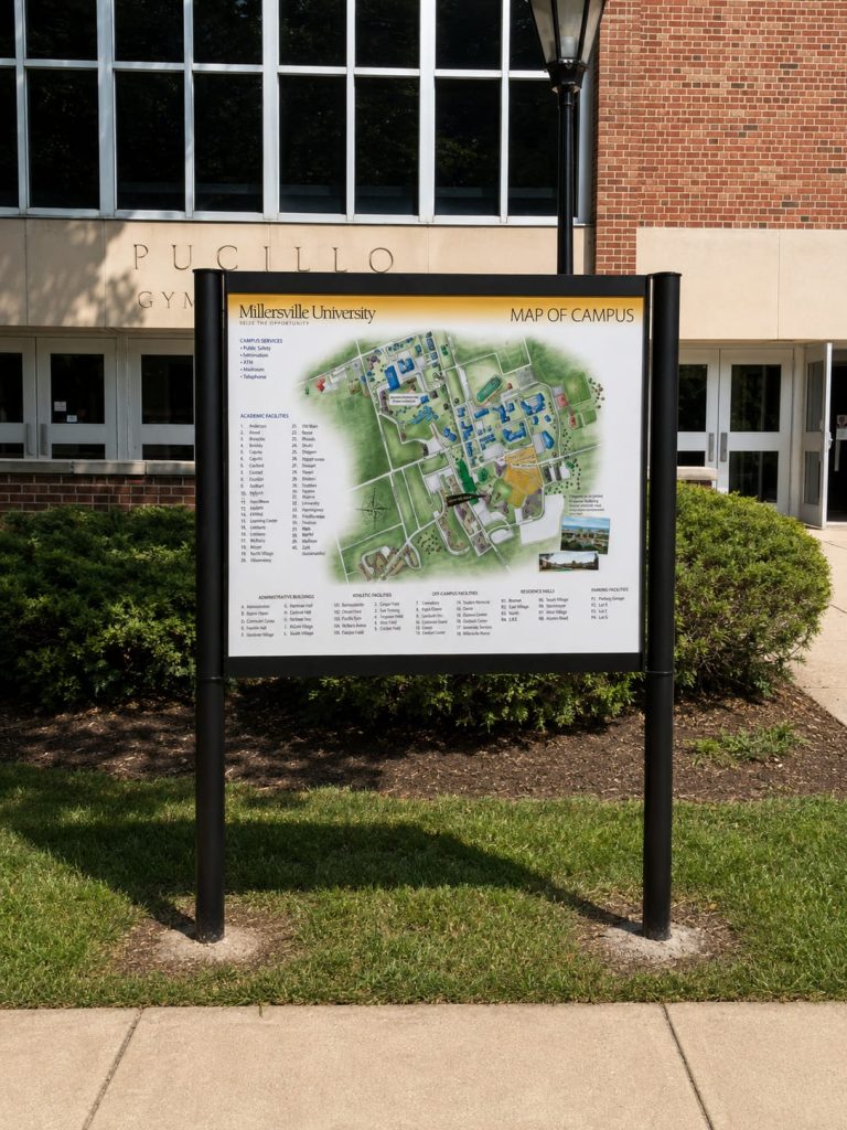Millersville University — Vista expand signage installation, photo 3